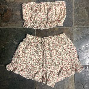 Two piece floral set